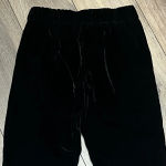 J.Crew Women’s Black Velvet Cropped Jogger Pants 00P – Mid Rise Holiday Goth Photo 10