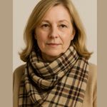 None Italian Made Plaid Square Scarf - 30.5 Inches Photo 0