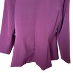 Eloquii Women’s Tie Neck Peplum Blazer Jacket Plus Size 18 Purple Fitted Suiting Photo 5