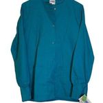 Classic Uniforms Teal Scrub Coat/Jacket Hospital Nurse Doctor Medical Size Small Photo 0