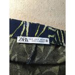 ZARA Women Floral Jacquard Mini skirt /crop Top Set Sz. XS/Sm Blue Bejeweled Photo 9