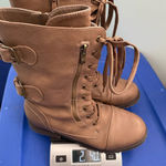 Dream Paris DREAM PAIRS Women's Winter Combat Boots Comfortable Outdoor Lace-Up Mid Calf 7.5 Photo 10