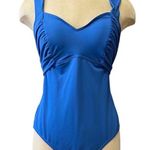 Swimsuits for All Blue One Piece Wrap 12 Photo 0