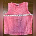 Zenana Outfitters Pink Distressed Tank Top size L nwot Photo 2