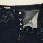 Levi's Premium 501S Button Fly Blue Dark Wash Skinny Jeans size 24x26 Photo 7