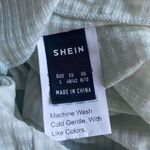 SheIn SZ L semi-sheer long sleeve crop top Photo 2