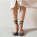 Vince Camuto  "Bevian" Grey Suede Ballet Flat Shoes Slip On Womens‎ Size 6.5 Photo 1