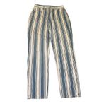 American Eagle Striped Mom Jeans Size 0 Blue White Cotton High Rise Retro Trendy Photo 5