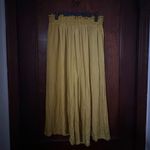 Anthropologie  Dolan Silk Yellow Wide Leg Cropped Pants Size MP Photo 4