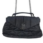 Steve Madden  Denim Quilted Flap Closure Chain Crossbody Bag Photo 0