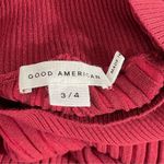 Good American NWT Dress Size 3/4 L/XL Angled Rib Mock Halter Midi Team Cardinal Photo 5