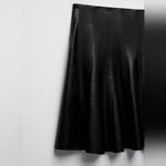 ZARA FAUX LEATHER MINI SKIRT Photo 5
