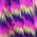 New Pink Green Purple EDC Rave Monster GoGo Fuzzy Fuzzies Leg Warmers Handmade Photo 2