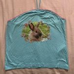 Urban Outfitters  Blue and Pink Bunny Halter Top Photo 0