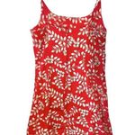 No Boundaries Vintage Y2K 90s Red Floral Mini Sun Dress White Flower Leaf Spaghetti Strap Lace Photo 5