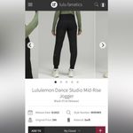 Lululemon  Dance Studio Mid-Rise‎ Jogger
Size 6 Photo 4