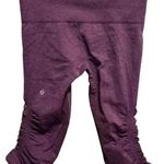 Lululemon PURPLE CROPPED CAPRI LEGGINGS Photo 0