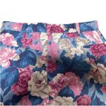 Vintage Modern Essentials Denim Blue & Pink Floral 90s Skirt Sz 6/8 Photo 3
