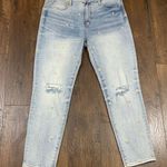 Driftwood Gizelle High Rise Embroidered Dizzy Daisy Distressed Light Wash Jeans Photo 2