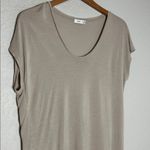 Vince . Tissue Tee Beige Short Sleeve T-Shirt Neutral Tan Elevated Basic Medium Photo 1