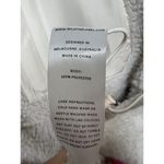 Wilo The Label Fleece Pullover Sweater Button Snap Jacket Cream Large Photo 2