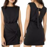 Free People  Runaway Knit Mini‎ Dress Sleeveless Draped Black Size XL Photo 1