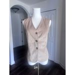 Woolrich Vintage Corduroy Cord Vest Womens Button Up 70s Tan Western Medium  Photo 1