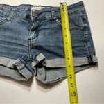 I Love H81  Shorts Womens Sz 25 Blue Denim Cut Off Jean Shortie Distressed Photo 4