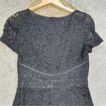 Tory Burch Women’s Silk Bovary Lace Cocktail Dress Shortsleeve Party in Black 4 Photo 8