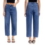 BLANK NYC  The Baxter Jeans 26 Ribcage Straight in No Shade Here Crop NWT Photo 3