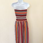 Full Circle Trends Colorful women’s strapless maxi dress Size Large Photo 1