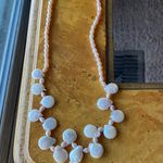 Freshwater Coin Pearl Necklace Size 18 Photo 1