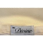 Vintage Ms. Divine Rhinestones Cloche Pillbox Hat Appliqué Embroidery Accent White Photo 8