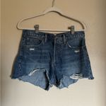 Denim Forum Aritzia the ex boyfriend shorts sz‎ 28 denim shorts cut off Blue Photo 2