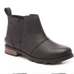 Sorel  Emelie Waterproof Leather Chelsea Boots, Black, size 6 (EU 37) Photo 0