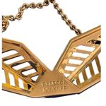Rebecca Minkoff  Rose Gold Major Lazer Double Blade Necklace Collar Adjustable 16 Photo 4