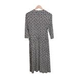 Bisou Bisou  Women’s Sz 8 Michele Bohbot Long Sleeve Wrap Midi Dress Link Chain Photo 4