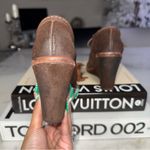 Frye New Caroline Brown Suede Wedge Lace Up Booties Women 6 Leather Platform Photo 3