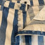 Current/Elliott  The Westside Jean Short Blue White Bay Stripes Size 29 Photo 6