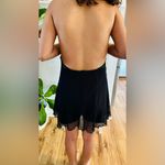 XOXO by ALLURE leather mesh halter top mini dress. Photo 4