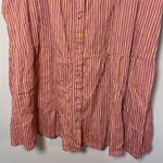 Toad & Co  Manzana Organic Cotton Tiered Dress Lily Stripe Orange M Photo 2