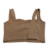 Wild Fable Women's Brown Bustier Cropped Tank Top - Size Medium - NWT Photo 4