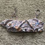 Kona Sol Pink and Orange Ruffled Crop Camisole Photo 0