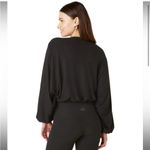 Beyond Yoga NWT  Wrapped Up Pullover Size Medium Black Women’s Photo 3