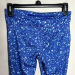 Nike Dri-Fit electric blue speckled athletic running tights leggings size S Photo 4