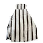 Commense Old Money Striped Strapless Country Club Cream Brown Long Dress M Size M Photo 1