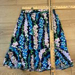 Lilly Pulitzer  Abella Skirt Navy Pink Floral Ruffle Fit and Flare Skirt Size M Photo 1