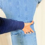 Good American  Light Blue Denim Overalls 0 Photo 8