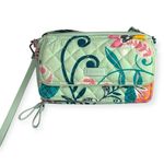 Vera Bradley new ✿ Iconic RFID All In One Little Crossbody Bag ✿ Mint Flowers ✿ Photo 3