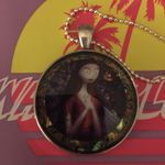 New Women’s Sally Skelington Silver Pendant Necklace Halloween 👻 Costume Photo 0